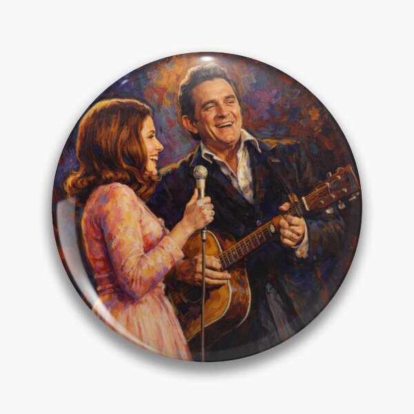 Item preview, Painting of Johnny Cash and his Wife June Carter Cash Performing on Stage  designed and sold by Halifaxartguy.