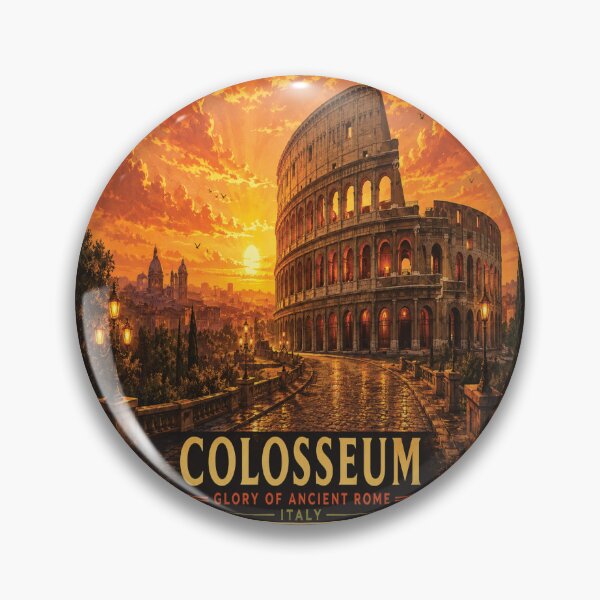 Item preview, Colosseum | Glory of Ancient Rome | Vintage Travel Poster designed and sold by GnuArt.