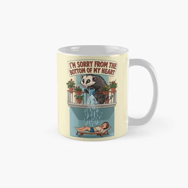 Item preview, I'm sorry from the bottom of my heart - Opossum watering the flowers designed and sold by ParadoxParadox.