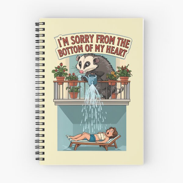 Item preview, I'm sorry from the bottom of my heart - Opossum watering the flowers designed and sold by ParadoxParadox.
