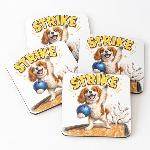 Item preview, Blenheim Cavalier Bowling a Strike designed and sold by SpottyRainbow.