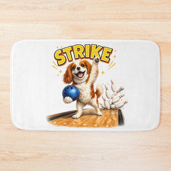 Artikelvorschau, Blenheim Cavalier Bowling a Strike entworfen und verkauft von SpottyRainbow.