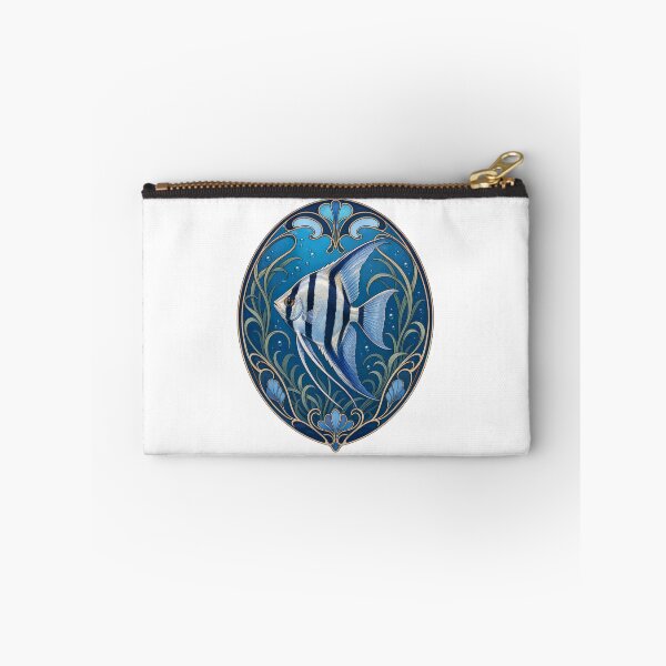 Item preview, Art Nouveau Angelfish Freshwater Aquarium Fish designed and sold by AntiqueImages.
