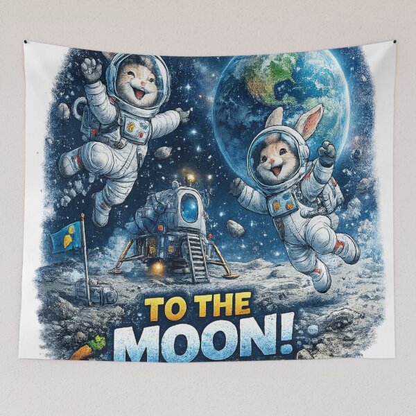 Item preview, Cute space rabbit explorer designed and sold by urbanshop7.