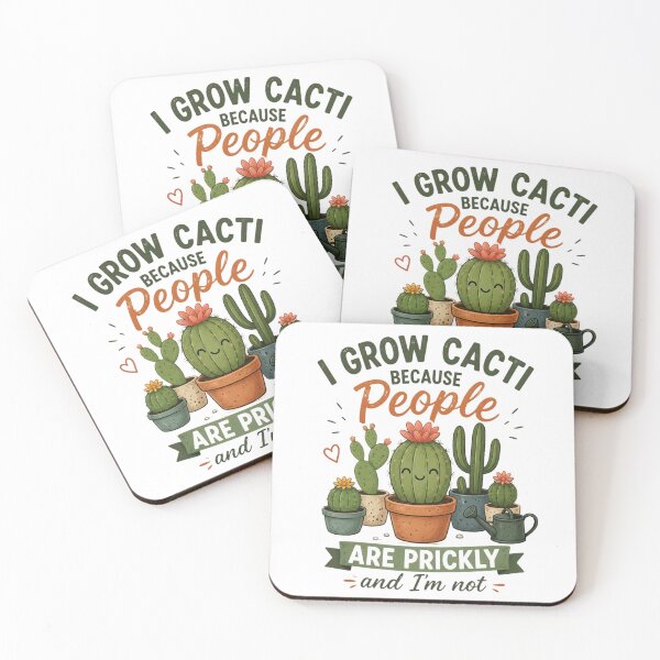 Item preview, I Grow Cacti Because People Are Prickly - Funny Cactus Gardening designed and sold by SidTastic .
