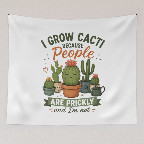 Item preview, I Grow Cacti Because People Are Prickly - Funny Cactus Gardening designed and sold by SidTastic .