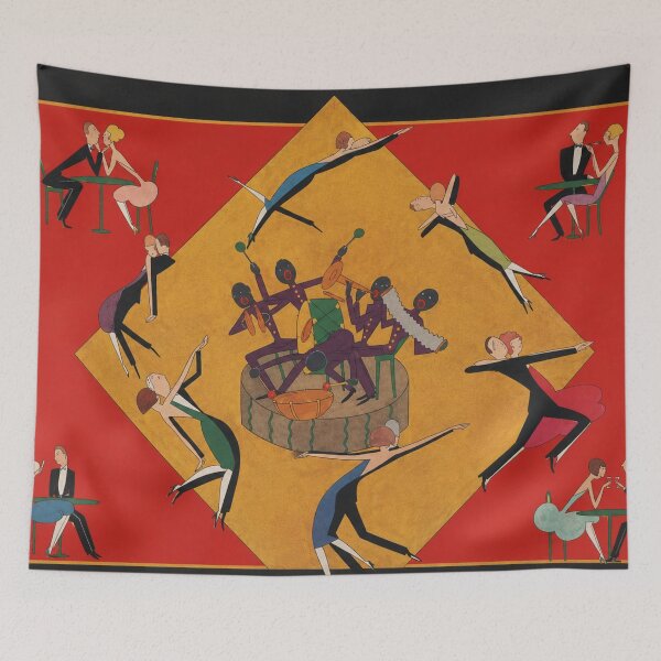 Item preview, Art Deco Vintage Dancing Party Poster for Retro Art Lovers designed and sold by RickE.