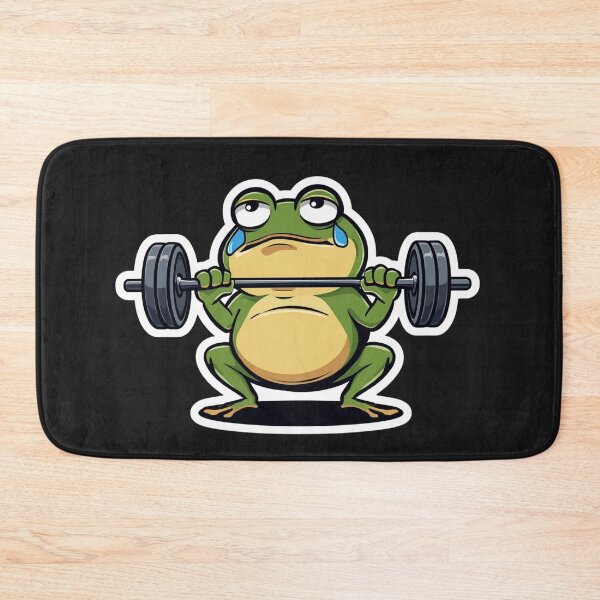 Item preview, Crying but Squatting Funny Cartoon Mascot designed and sold by Sparkofart07.