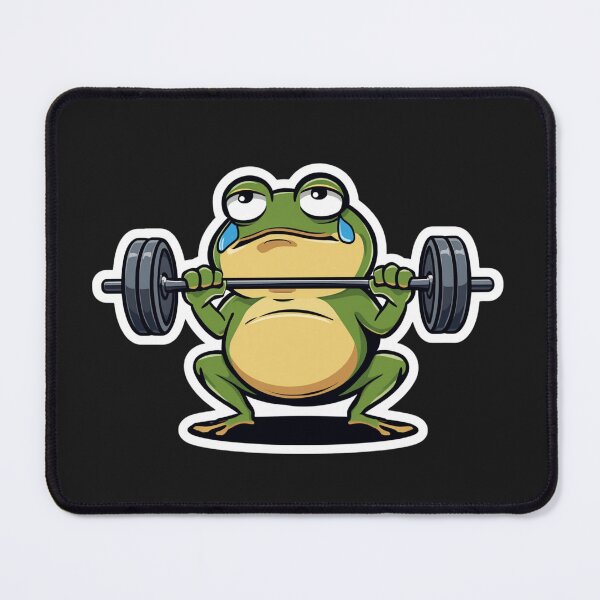 Item preview, Crying but Squatting Funny Cartoon Mascot designed and sold by Sparkofart07.