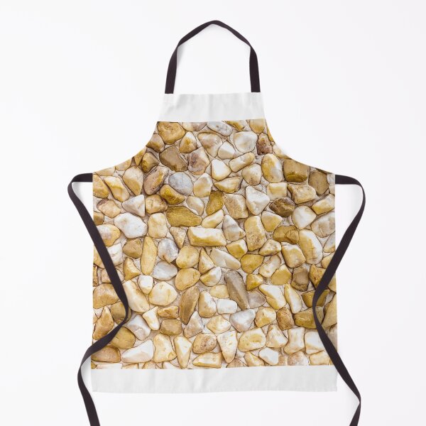 Item preview, Yellow Pebble Stone Mosaic Texture Wall Background With Smooth River Rocks Close-Up designed and sold by Nmallia.
