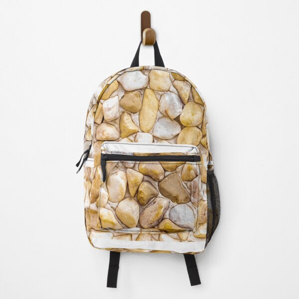 Item preview, Yellow Pebble Stone Mosaic Texture Wall Background With Smooth River Rocks Close-Up designed and sold by Nmallia.