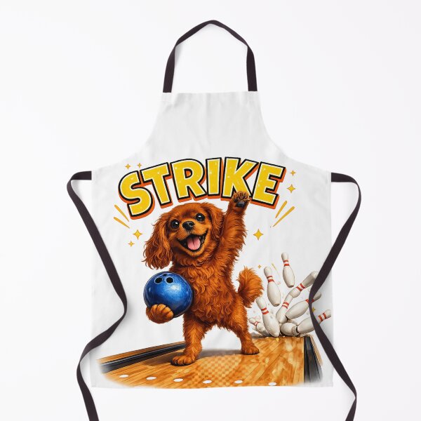 Item preview, Ruby Cavalier Bowling a Strike designed and sold by SpottyRainbow.
