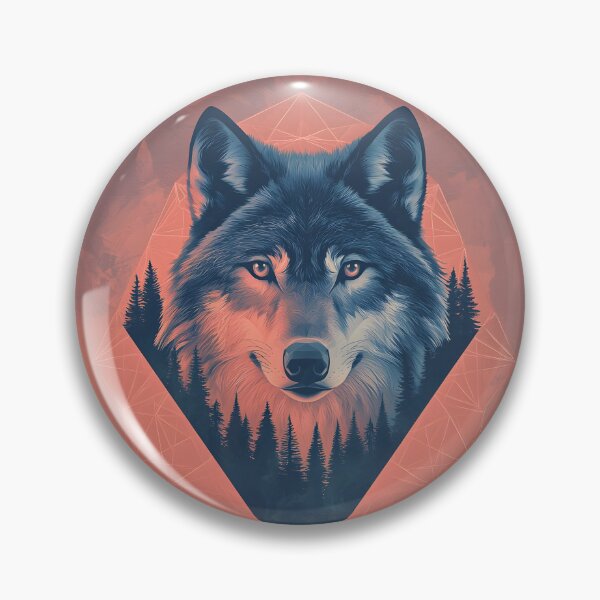 Item preview, 3d Render Of Geometric Wolf With Forest Digital designed and sold by Checho30.