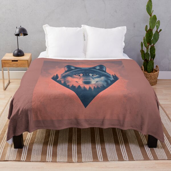 Item preview, 3d Render Of Geometric Wolf With Forest Digital designed and sold by Checho30.