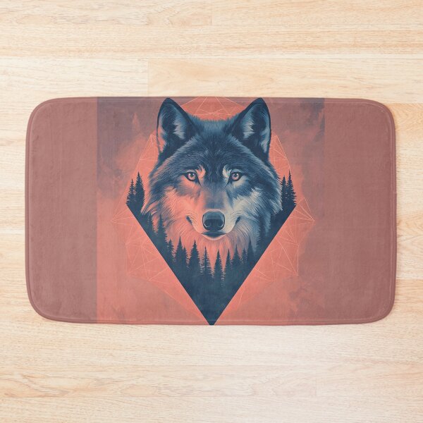 Item preview, 3d Render Of Geometric Wolf With Forest Digital designed and sold by Checho30.