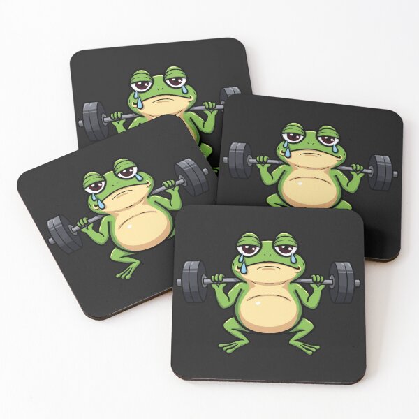 Item preview, Crying but Squatting Funny Cartoon Mascot designed and sold by Sparkofart07.