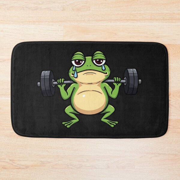 Item preview, Crying but Squatting Funny Cartoon Mascot designed and sold by Sparkofart07.