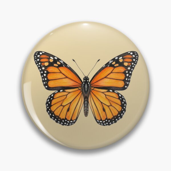 Item preview, Monarch Butterfly Illustration with Open Wings designed and sold by Theproxmrt.