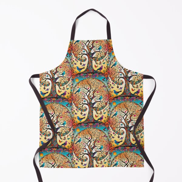 Item preview, Colorful Tree of Life with Birds and Whimsical Floral Design designed and sold by pinkal.