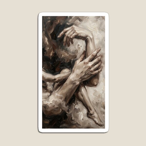 Item preview, Ethereal Human Form: Atmospheric Van Gogh Style Hand and Leg Art designed and sold by OddlySticky.