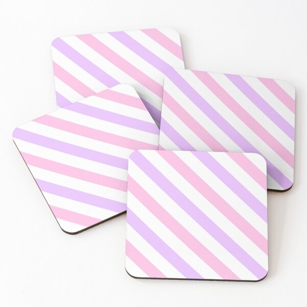 Item preview, Pink and purple diagonal striped pattern  designed and sold by Pattern Petals.