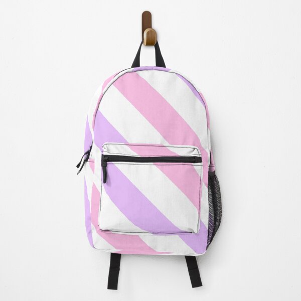 Item preview, Pink and purple diagonal striped pattern designed and sold by Pattern Petals.