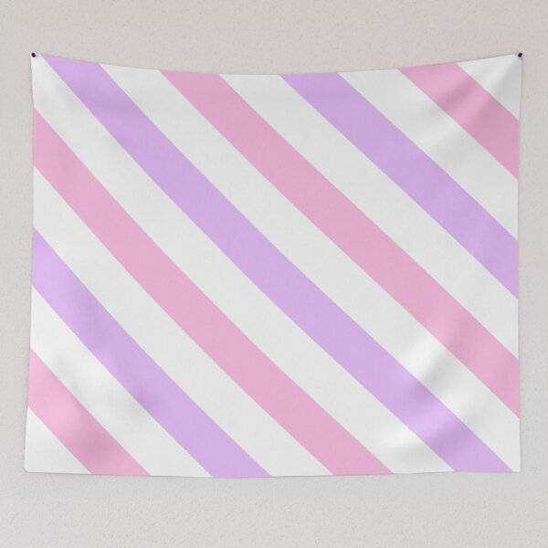 Item preview, Pink and purple diagonal striped pattern  designed and sold by Pattern Petals.