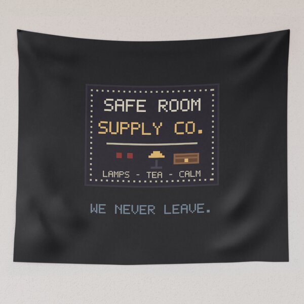 Item preview, Safe Room Supply Co, Cozy Horror Fake Brand Badge designed and sold by River1Shop.