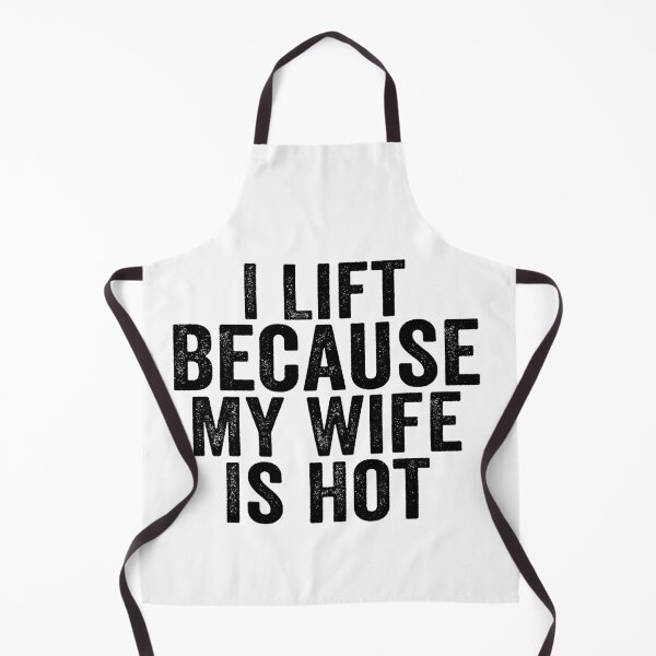 Item preview, I Lift Because My Wife Is Hot Funny Gym | Weightlifting Husband Gift | Fitness Humor Design designed and sold by 76Valeria.
