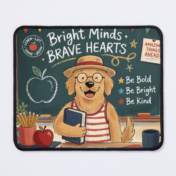 Item preview, Ready Set Learn Cute Teacher Dog Back to School Design designed and sold by LinaDesign Store.