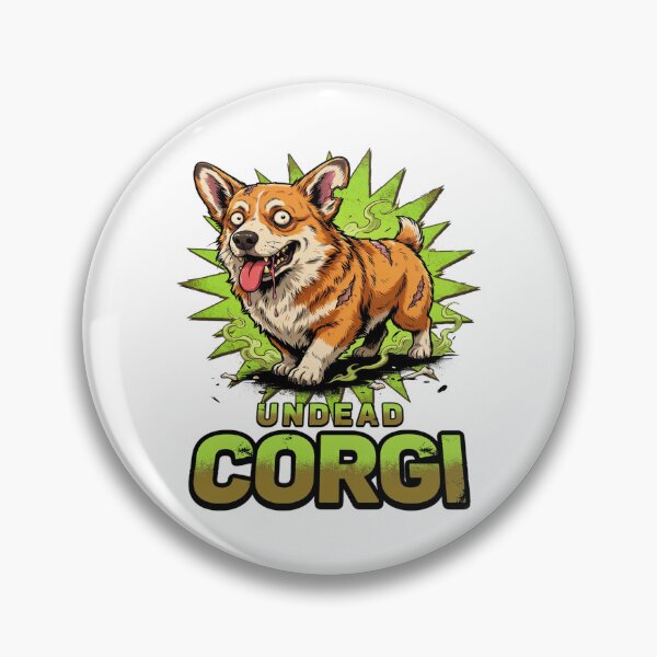 Item preview, Undead Short Legged Dog Comic Art Graphic designed and sold by ColeLaniTrading.