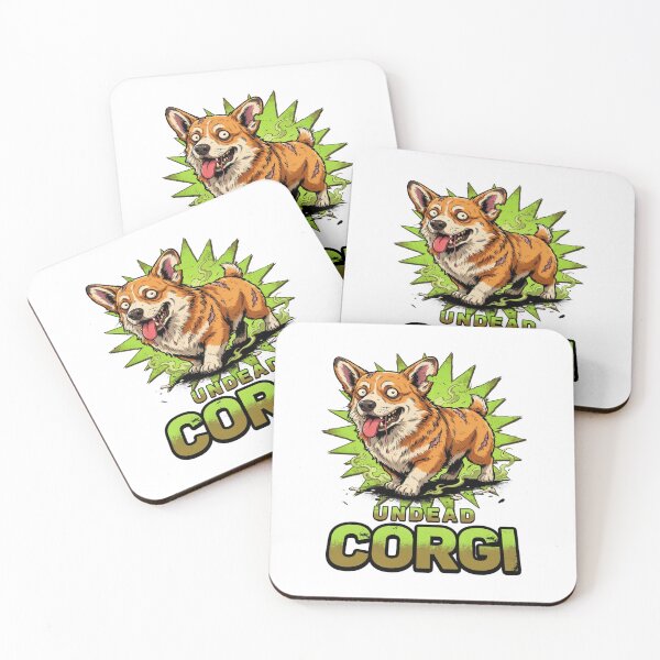 Item preview, Undead Short Legged Dog Comic Art Graphic designed and sold by ColeLaniTrading.