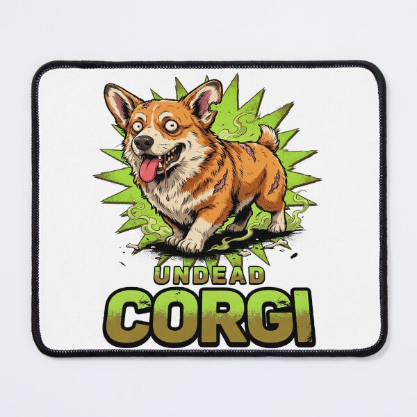 Item preview, Undead Short Legged Dog Comic Art Graphic designed and sold by ColeLaniTrading.