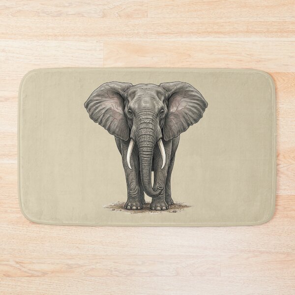 Item preview, African Elephant Illustration for Wildlife Lovers designed and sold by Theproxmrt.