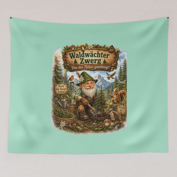 Item preview, Forest Ranger Gnome – Nature Approved Funny Bavarian Forest Design designed and sold by Alpine-Ink.