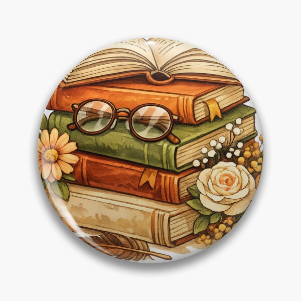 Item preview, Vintage Book Stack Floral Book Lover Sticker designed and sold by Sticker_Verse_Studio.