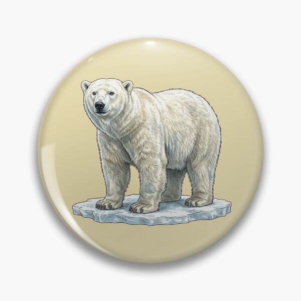 Item preview, Polar Bear Illustration on Arctic Ice designed and sold by Theproxmrt.