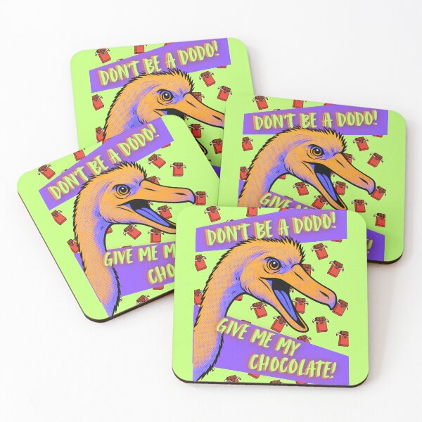 Item preview, Give Me Chocolate Funny Dodo Pop Art  designed and sold by InkyCorvid.