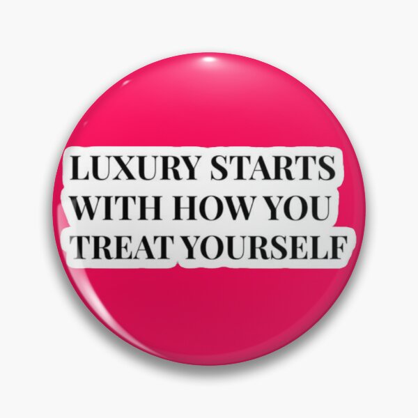 Item preview, Luxury Starts With How You Treat Yourself - Minimalist Serif Sticker designed and sold by Scro-Ciob-Shop.