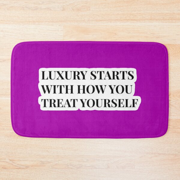Item preview, Luxury Starts With How You Treat Yourself - Minimalist Serif Sticker designed and sold by Scro-Ciob-Shop.