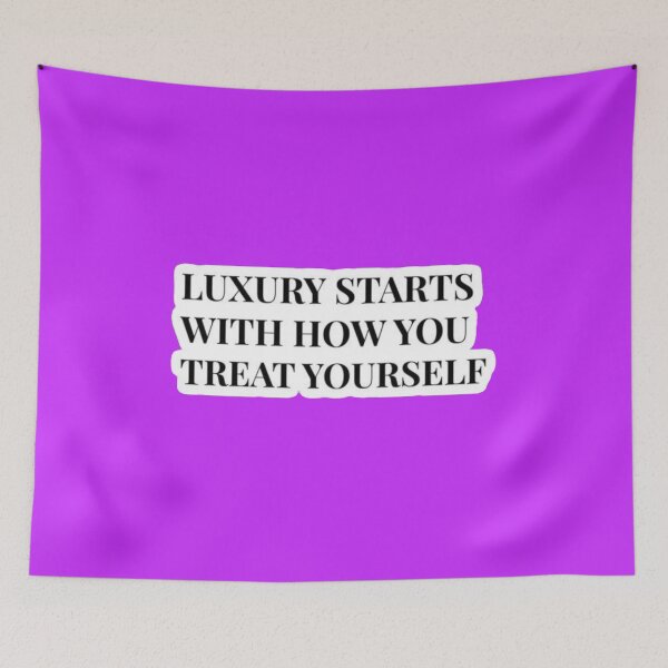 Item preview, Luxury Starts With How You Treat Yourself - Minimalist Serif Sticker designed and sold by Scro-Ciob-Shop.