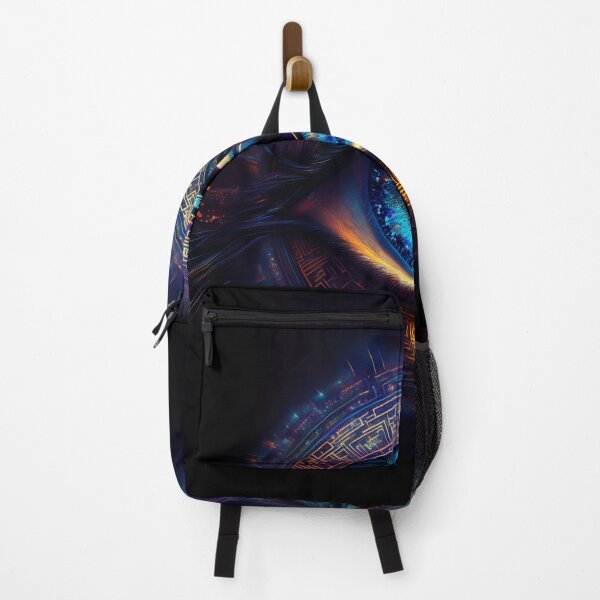 Item preview, Cybernetic All-Seeing Eye - Futuristic Neon Digital Art designed and sold by Outlet Raloel.