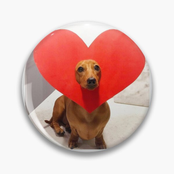 Item preview, dog with heart designed and sold by CatsCritterDesigns .