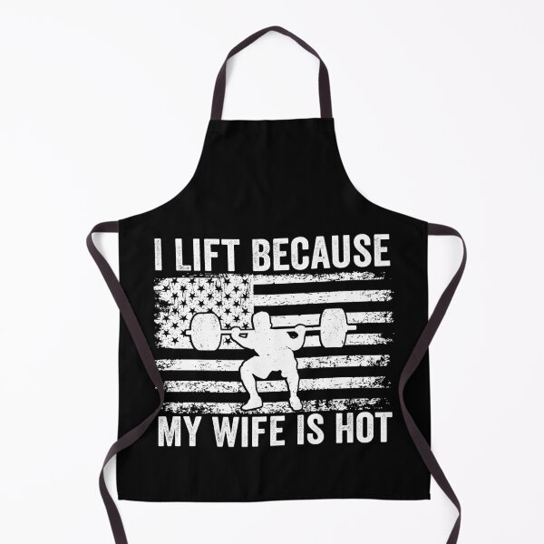Item preview, I Lift Because My Wife Is Hot Funny Gym | Weightlifting Husband Gift | Fitness Humor Design designed and sold by 76Valeria.