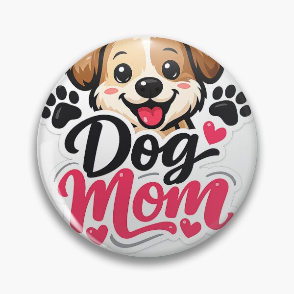 Item preview, Dog Mom Cute Puppy Paw Print Sticker designed and sold by Sticker_Verse_Studio.