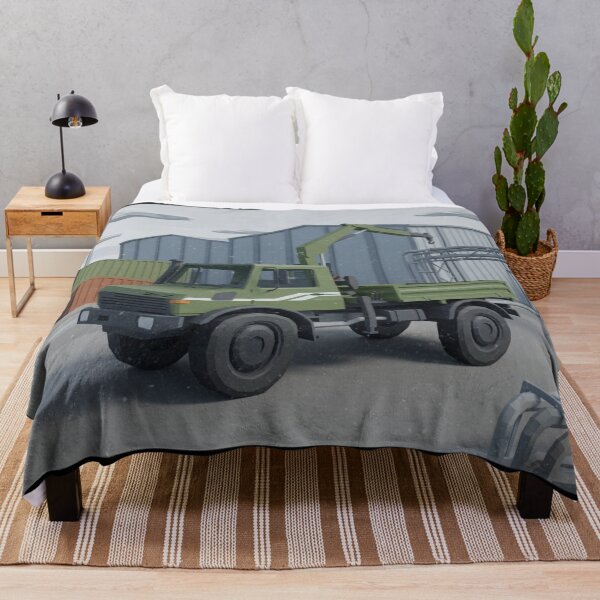 Item preview, Mercedes Unimog Low Poly Industrial Scene designed and sold by Dimensionality.