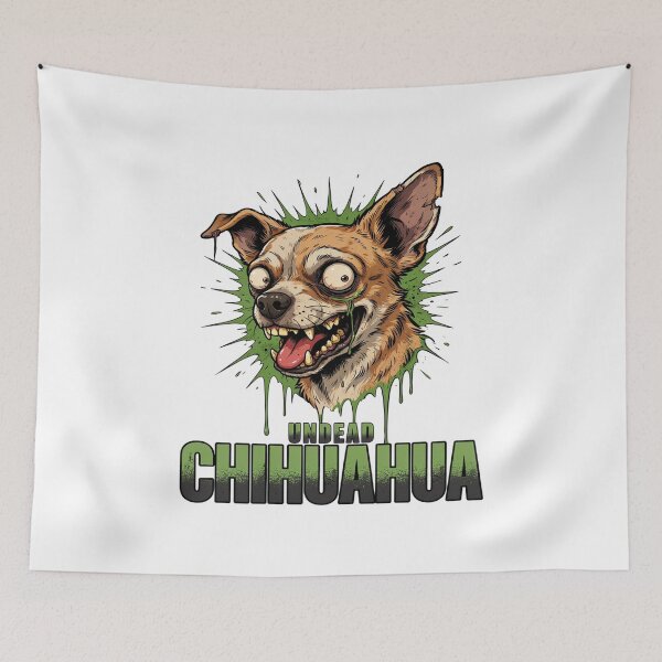 Item preview, Eerie Reanimated Chihuahua Dog Graphic designed and sold by ColeLaniTrading.
