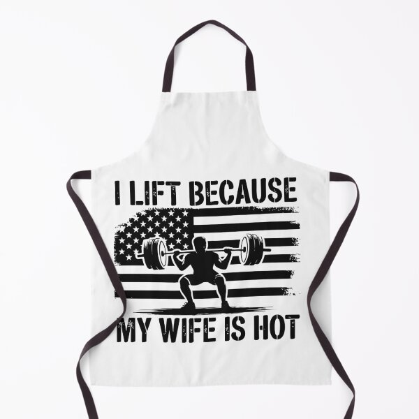 Item preview, I Lift Because My Wife Is Hot Funny Gym | Weightlifting Husband Gift | Fitness Humor Design designed and sold by 76Valeria.