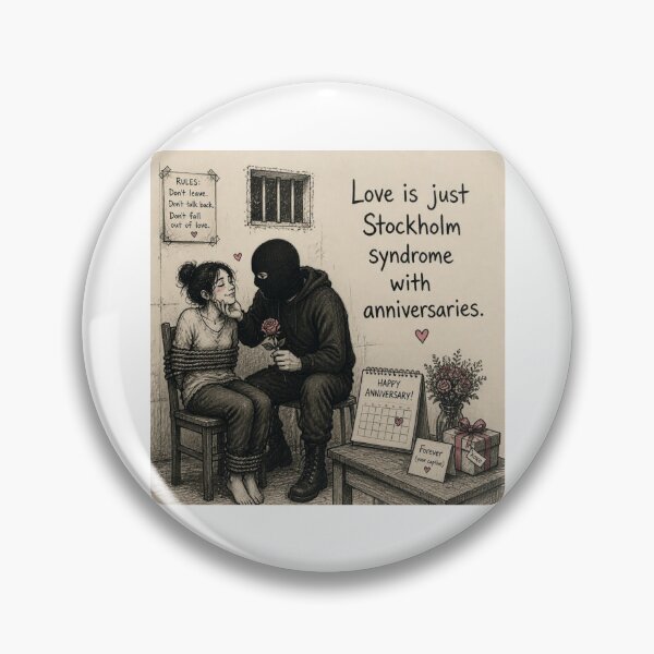 Item preview, Love is just Stockholm syndrome with birthdays designed and sold by CinemaChronik.