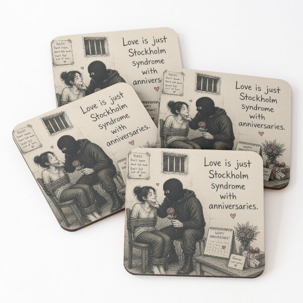 Item preview, Love is just Stockholm syndrome with birthdays designed and sold by CinemaChronik.